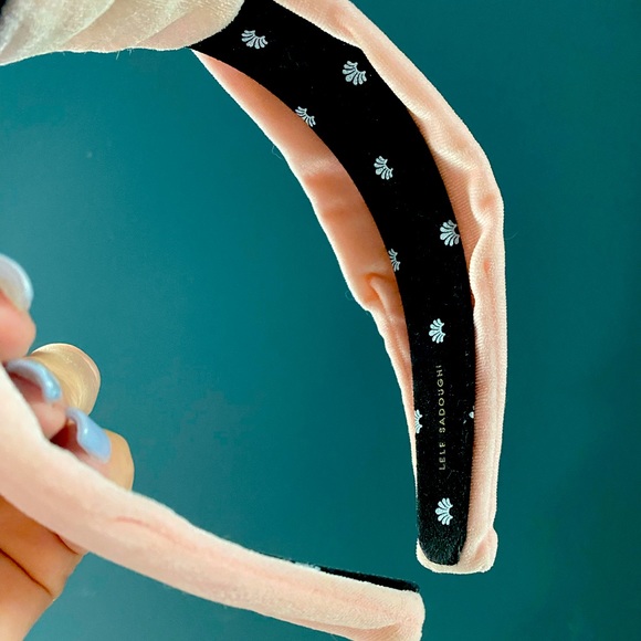 Lele Sadoughi light pink headband